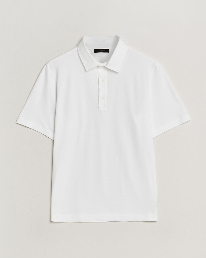 Zanone Soft Cotton Piquet Polo White – Weiß