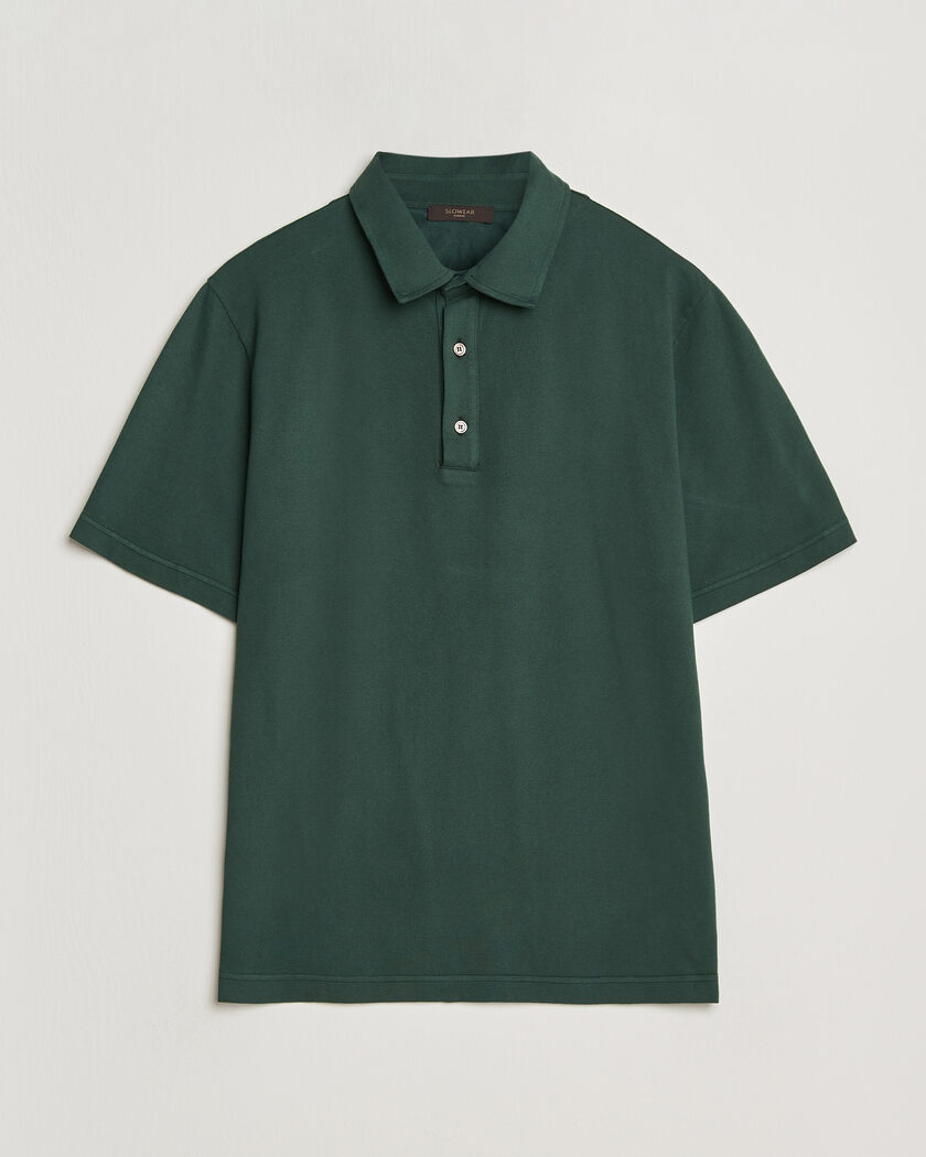 Zanone Soft Cotton Piquet Polo Dark Green – Grün