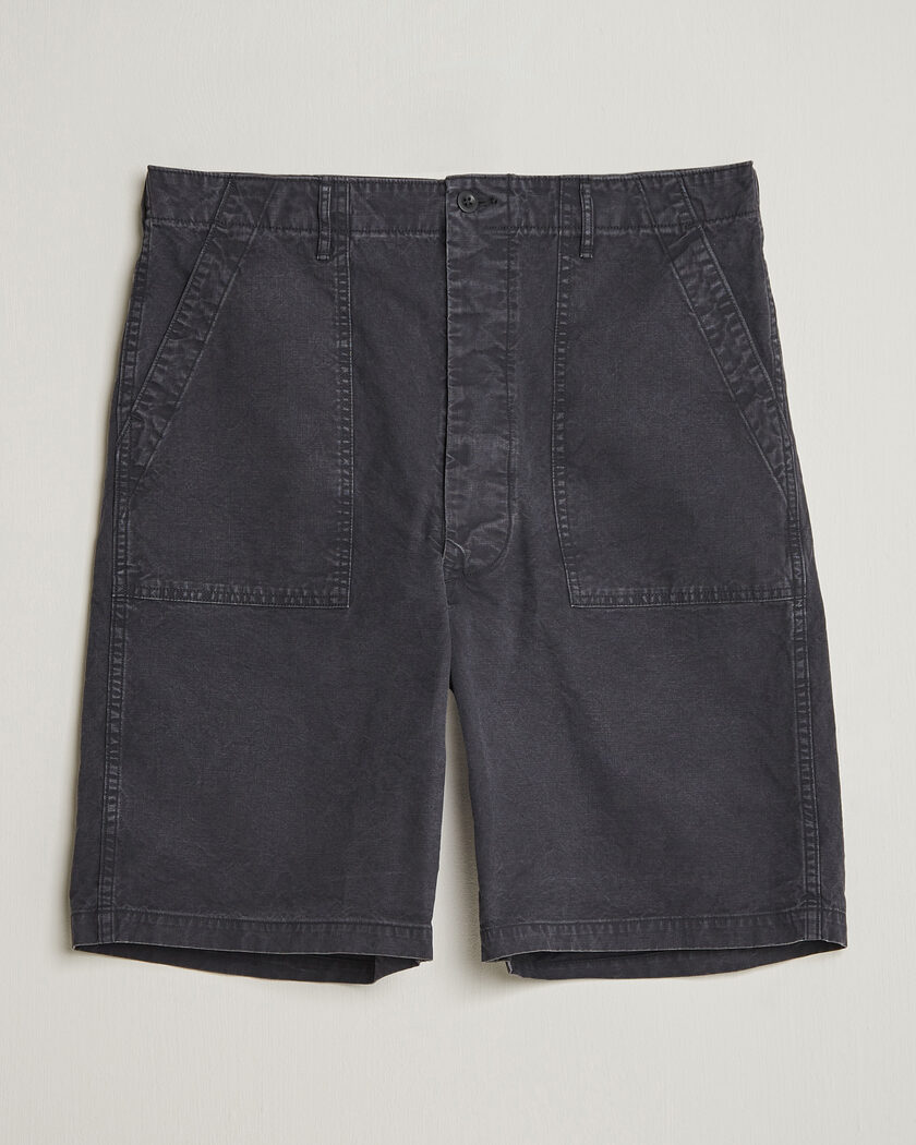 orSlow Summer Fatigue Shorts Washed Black – Schwarz