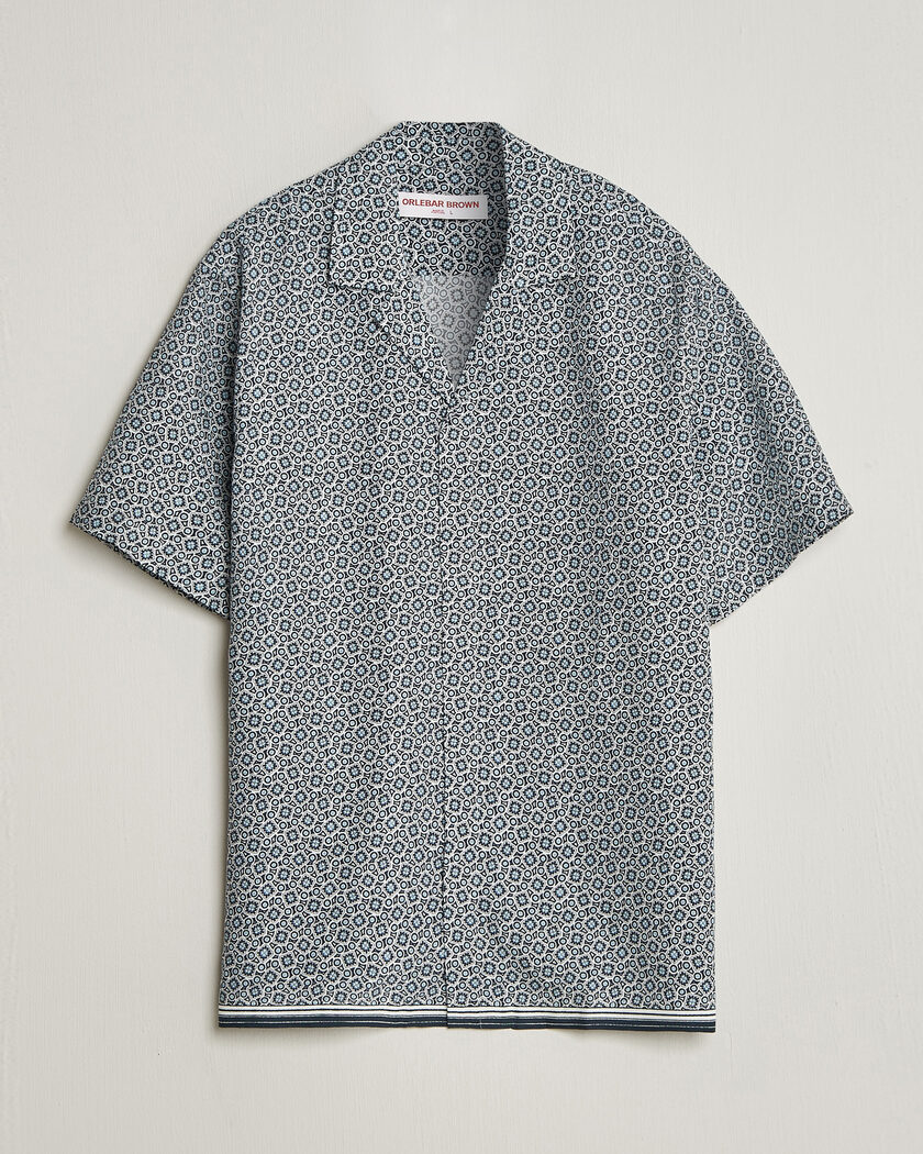 Orlebar Brown Maitan Lyocel Petola Shirts Night Iris – Blau