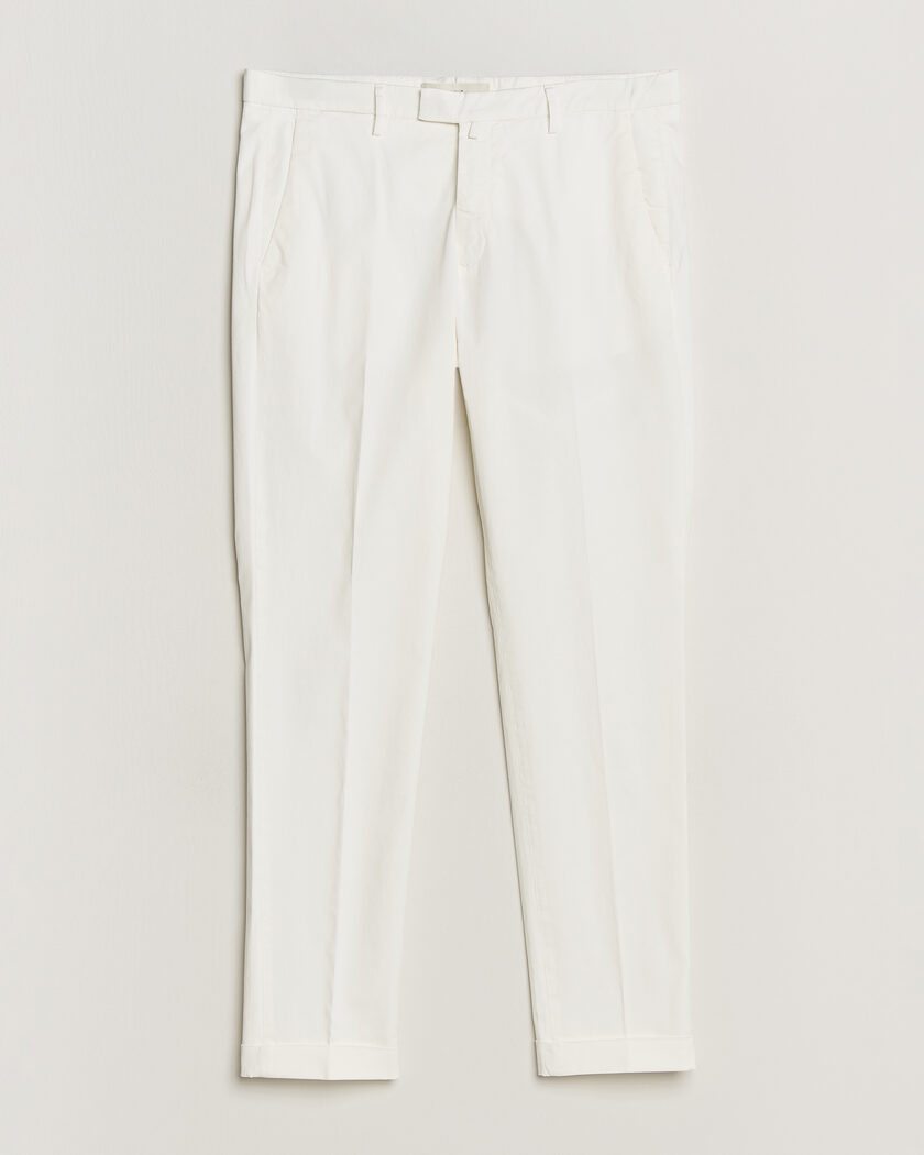 Briglia 1949 Slim Fit Cotton Chinos White – Weiß