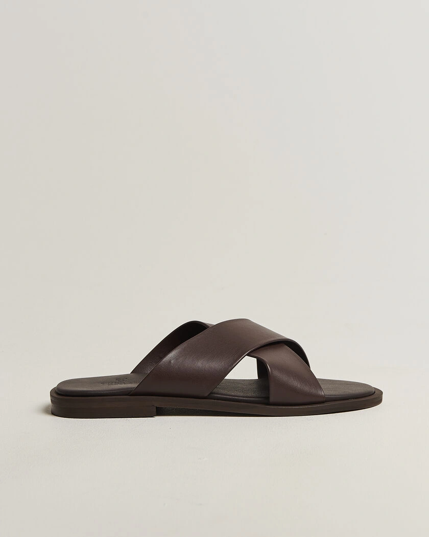 Thera's Classic Sandals Dark Brown Calf – Braun
