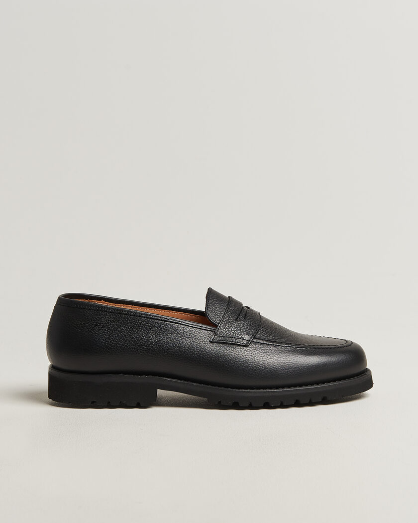 Myrqvist Stenhammar II Vibram Loafer Black Grained Calf – Schwarz