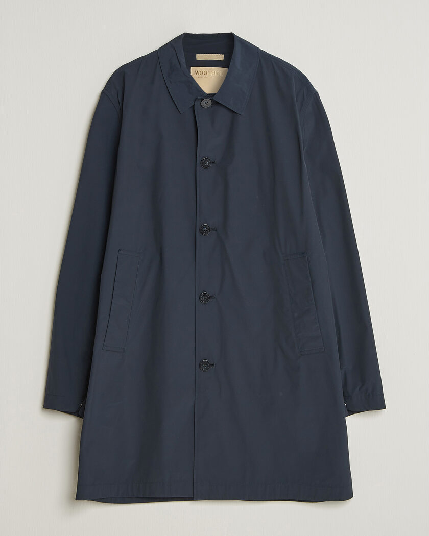 Woolrich Urban Nylon Water Repelent Carcoat Melton Blue – Blau