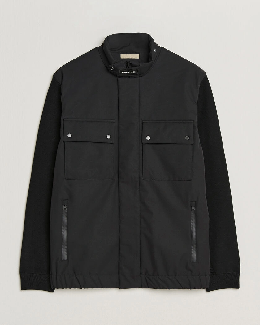 Woolrich Two Layers Hybrid Jacket Black – Schwarz