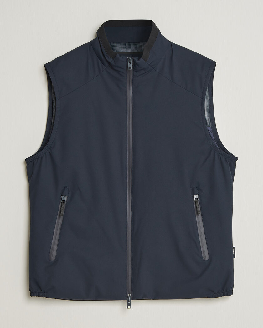 Woolrich Two Layer Sailing Vest Melton Blue – Blau
