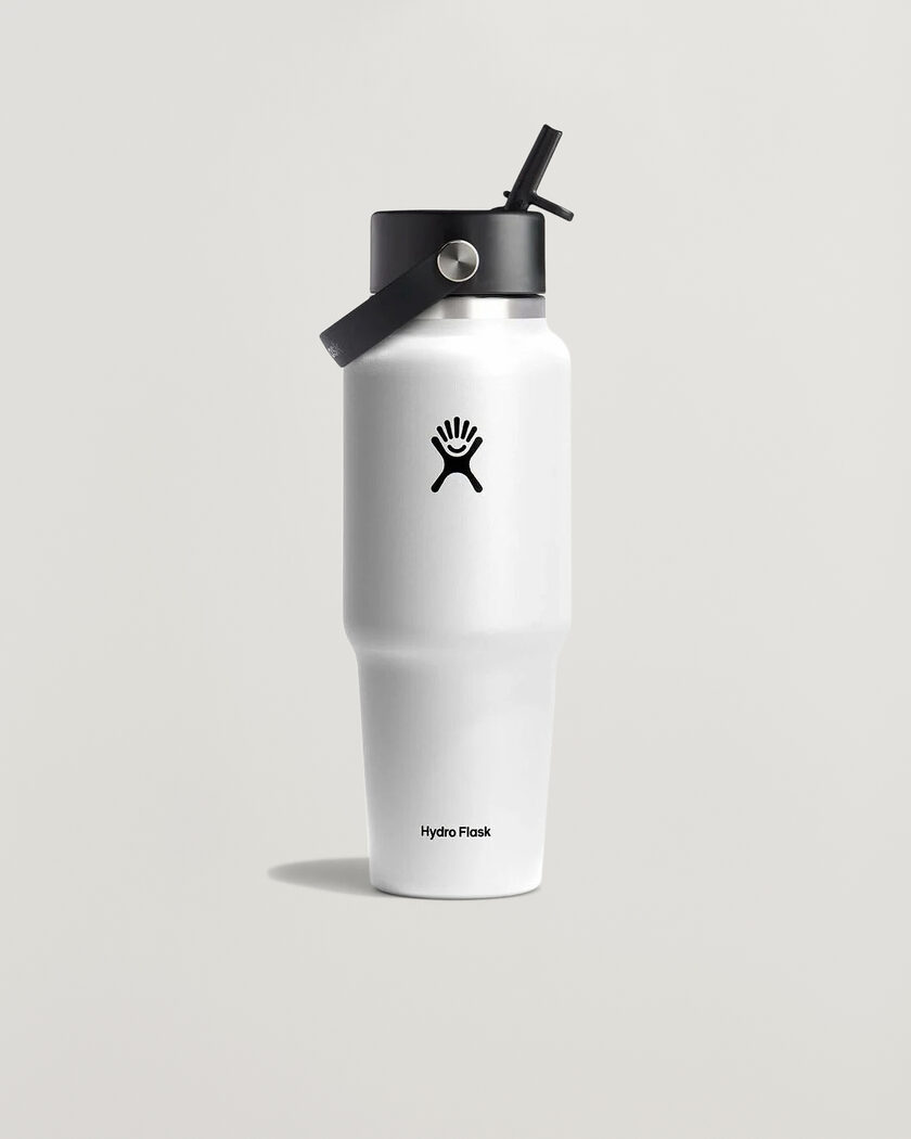 Hydro Flask Travel Bottle Flex Straw Cap 32oz White – Weiß