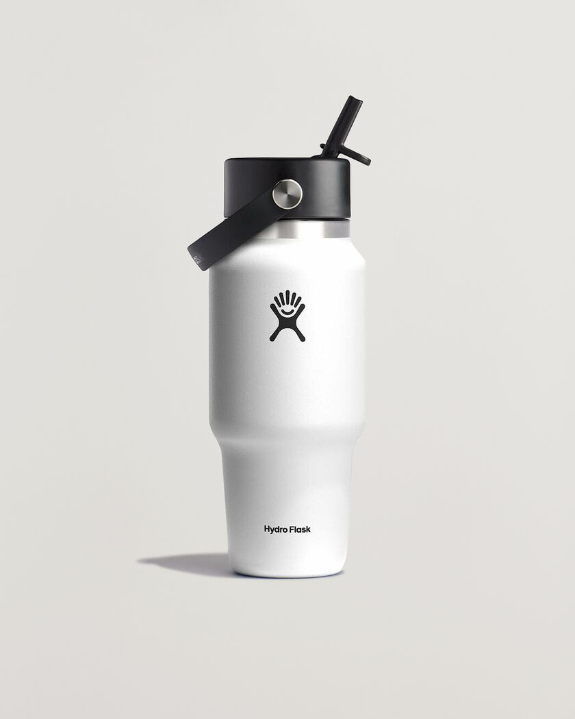 Hydro Flask Travel Bottle Flex Straw Cap 24oz White – Weiß