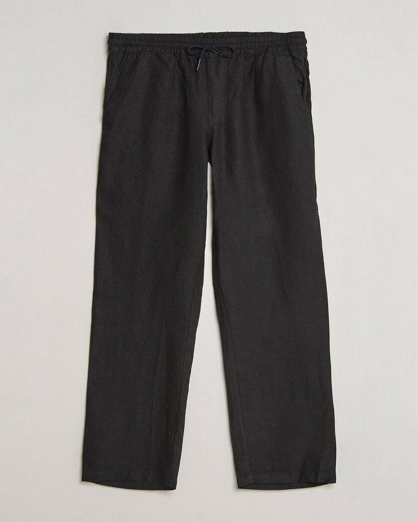 OAS Nino Linen Pants Black – Schwarz