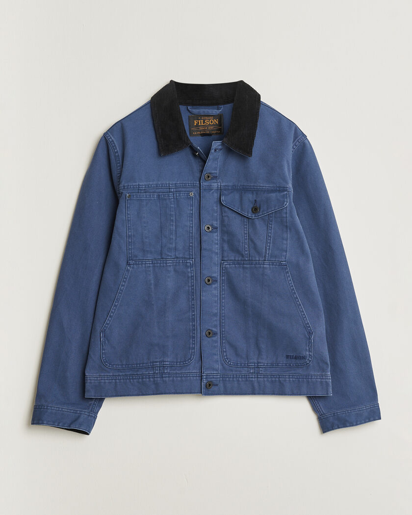 Filson Rustic Canvas Short Cruiser Indigo – Blau