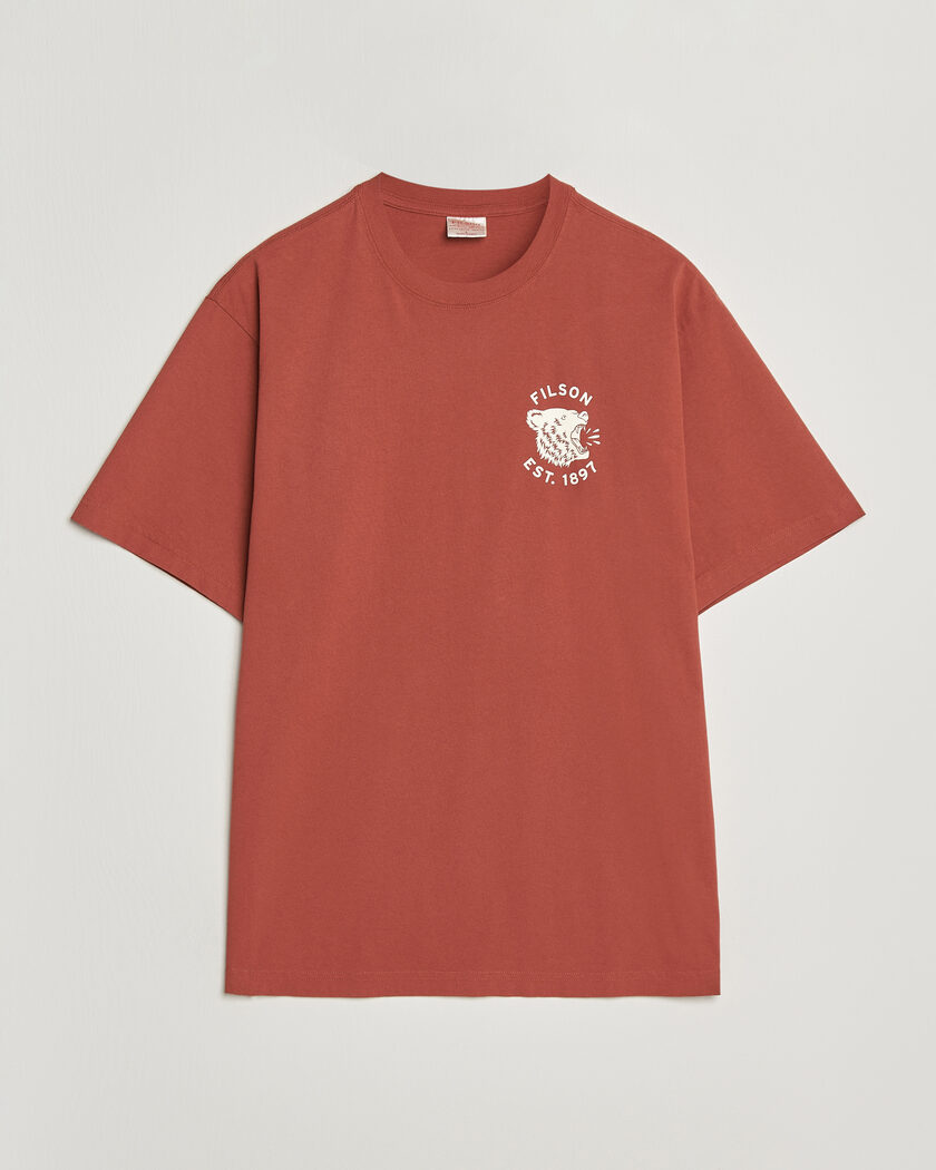 Filson Bear Graphic T-Shirt Chili Oil – Rot