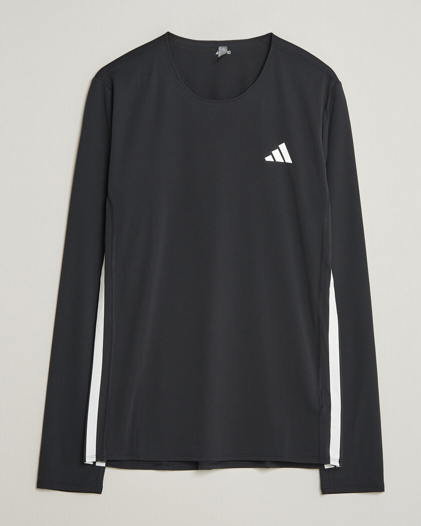 adidas Performance ADIZERO Running Long Sleeve T-Shirt Black – Schwarz