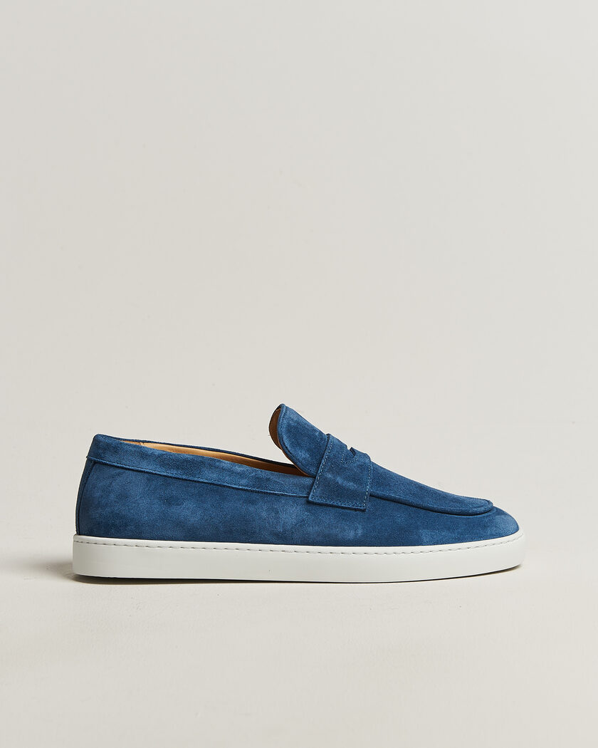 Fliteless Suede Penny Sneaker Ocean – Blau