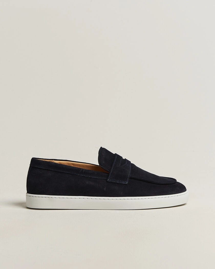 Fliteless Suede Penny Sneaker Navy – Blau