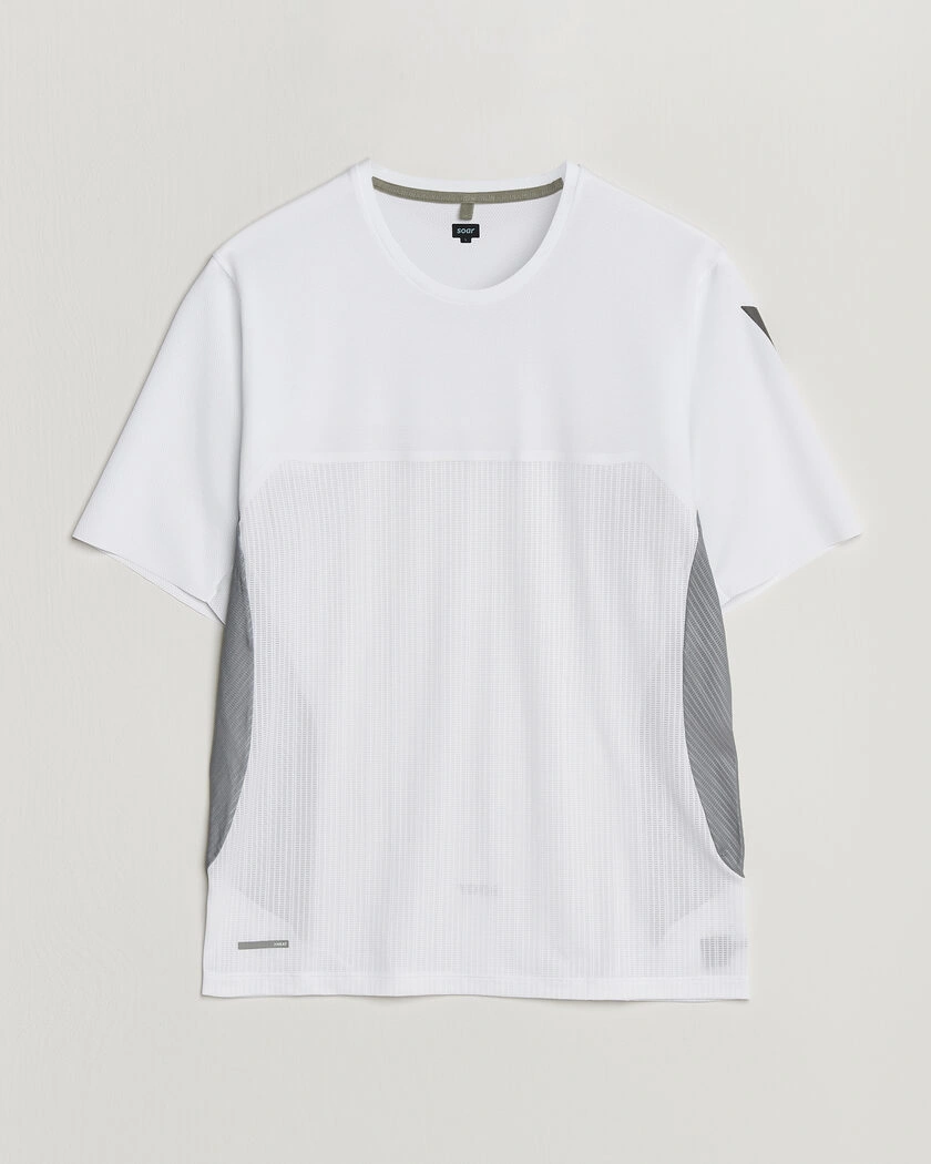 SOAR Running Hot Weather Tee White/Silver – Mehrfarbig