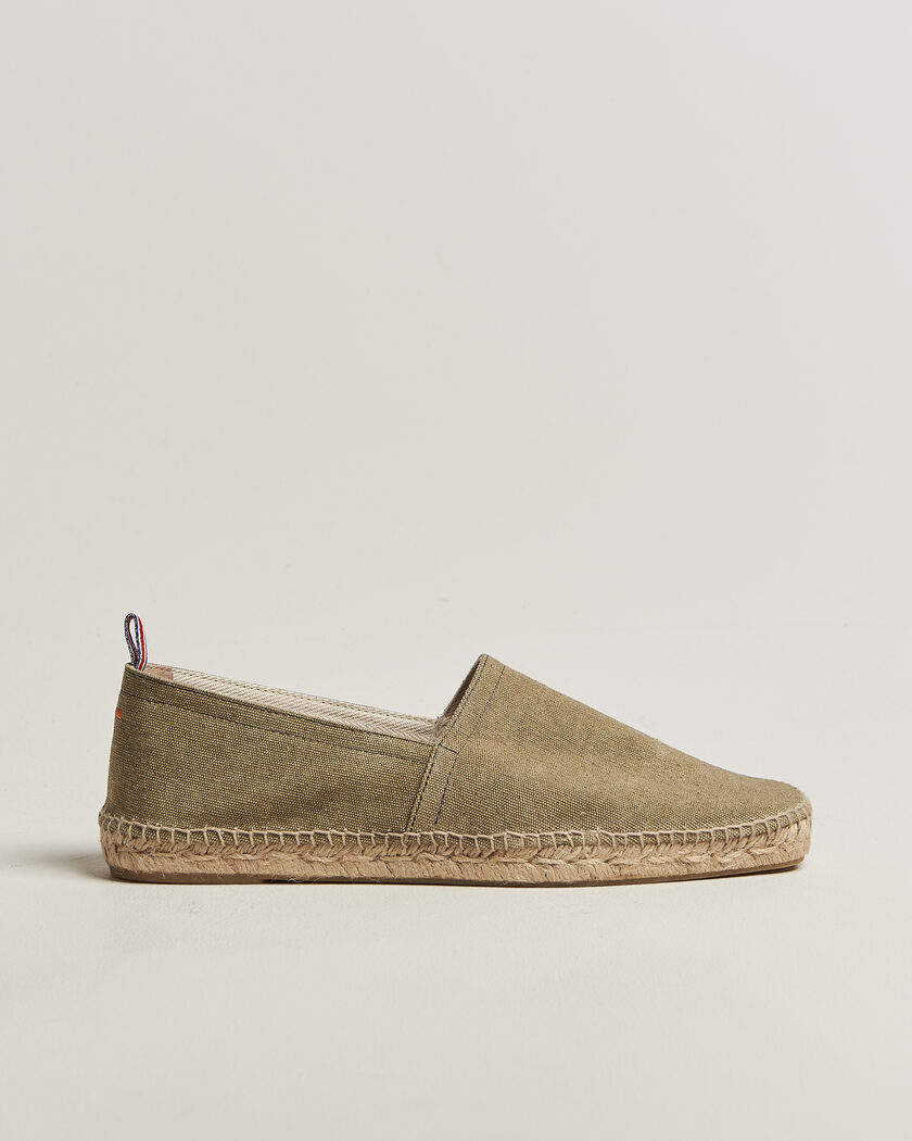 Castañer Pablo Washed Canvas Espadrilles Laurel Green – Grün
