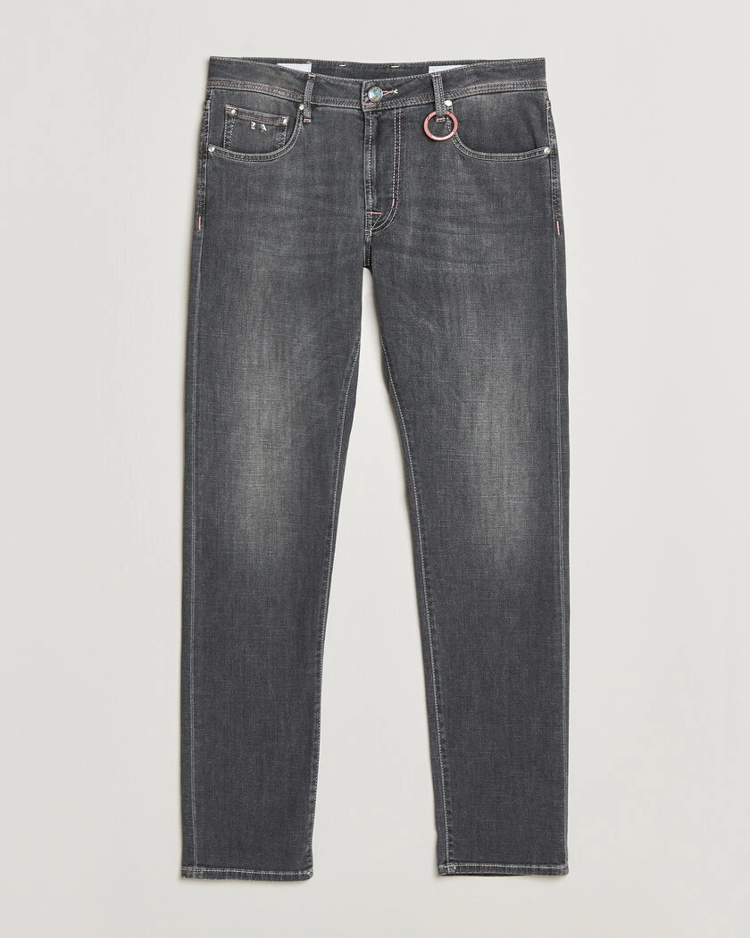 Tramarossa Michelangelo Contrast Seam Stretch Jeans Dark Grey – Grau