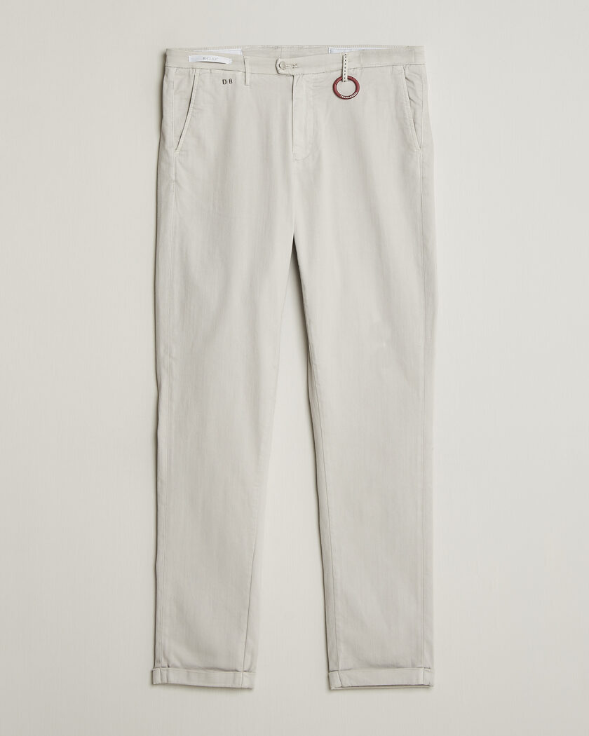 Tramarossa Luis Superstrech Cotton Chino Ice – Weiß