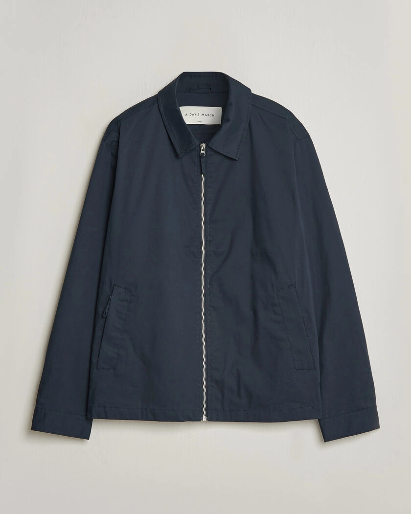A Day's March Garland Cotton Jacket Navy – Blau