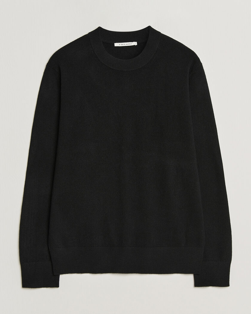 A Day's March Marlow Cashmere Blend Sweater Black – Schwarz
