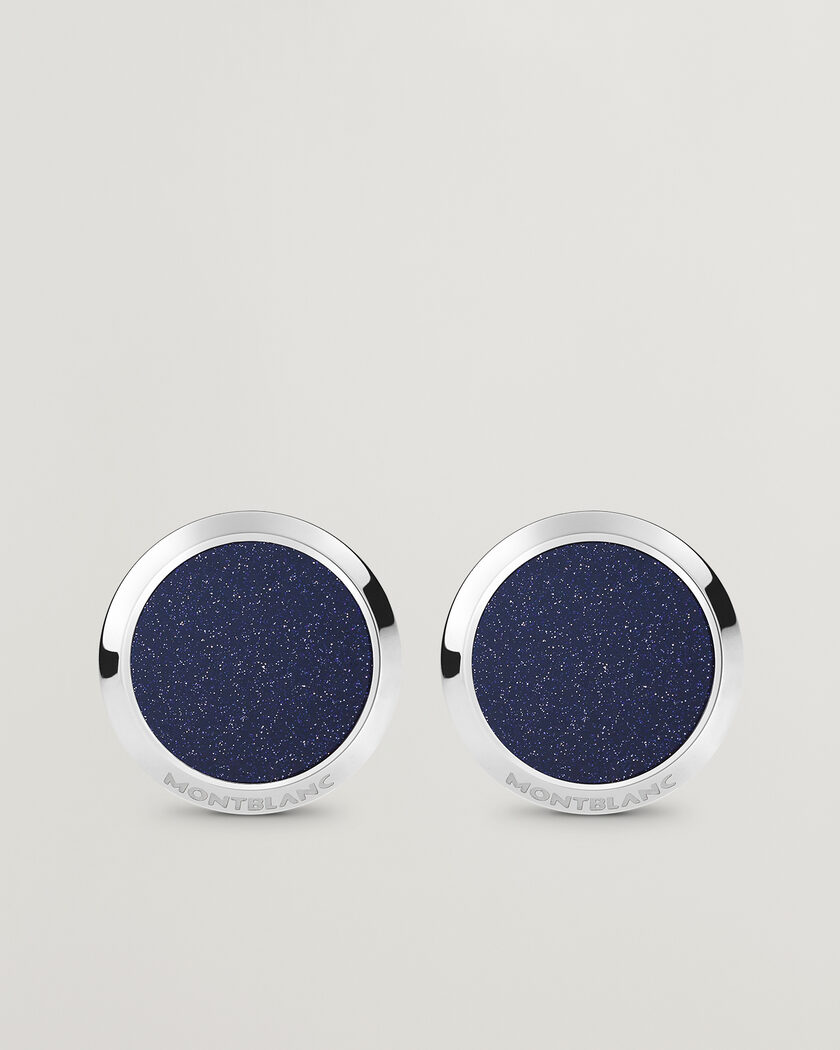 Montblanc Meisterstück Cufflinks Blue Goldstone – Blau