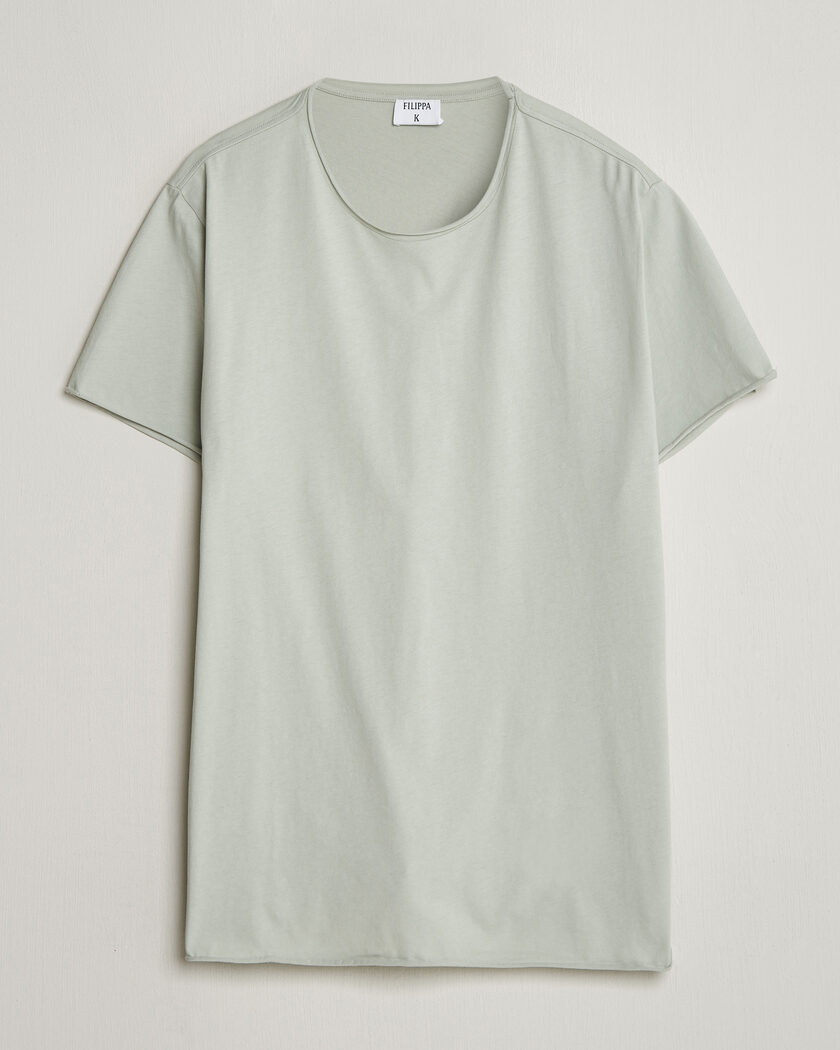 Filippa K Roll Neck Crew Neck T-Shirt Silver Grey – Grau