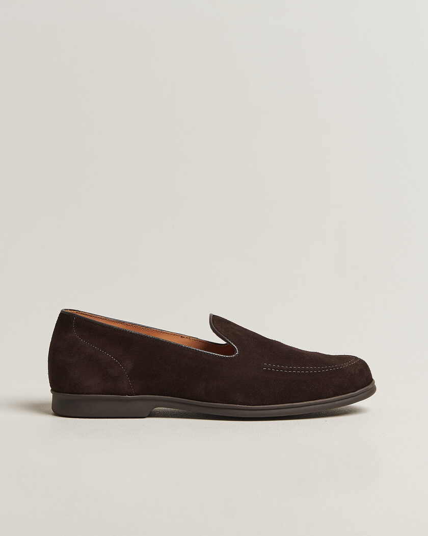 Myrqvist Brännö II Loafers Dark Brown Suede – Braun