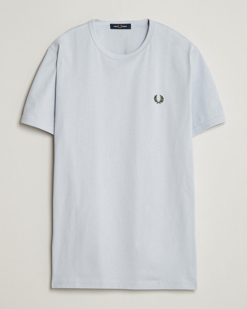 Fred Perry Ringer T-Shirt Dusky Blue – Blau