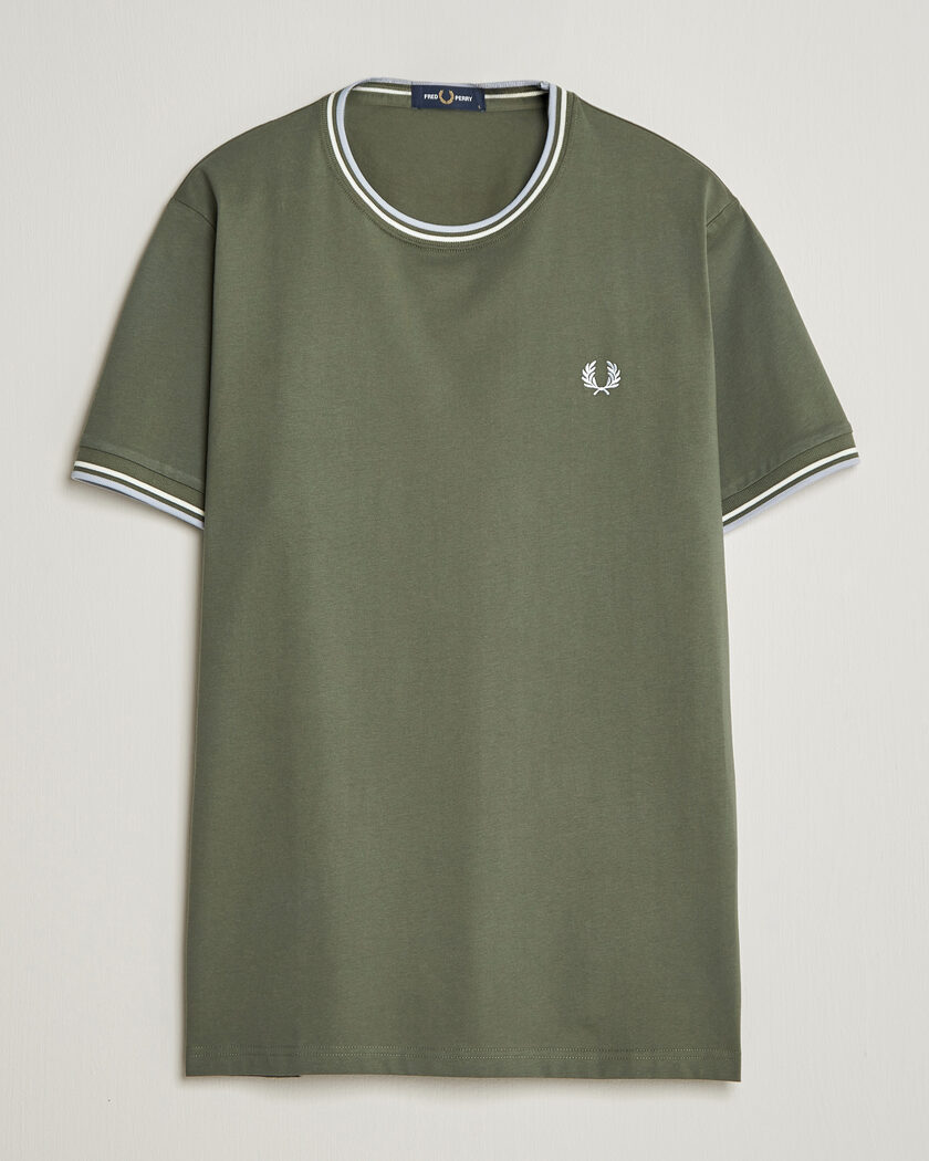 Fred Perry Twin Tipped T-Shirt Laurel Wreath Green – Grün