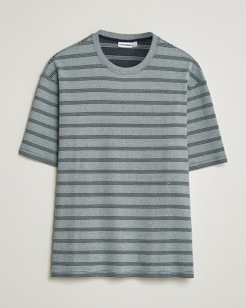 J.Lindeberg Jose Jacquard T-Shirt Estate Blue – Blau
