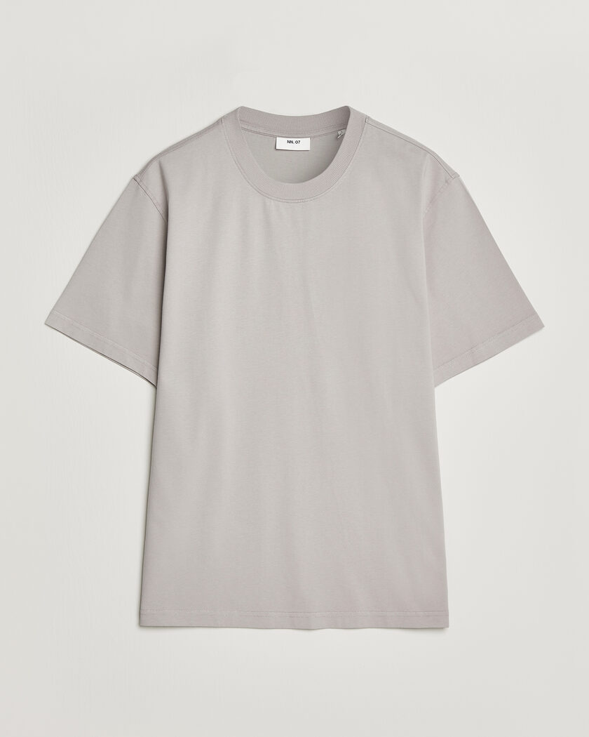 NN07 Adam Crew Neck T-Shirt Moon Dust – Grau