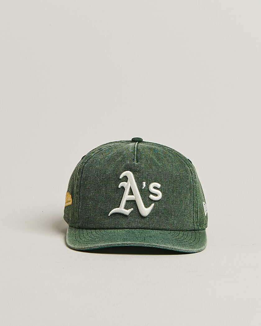 New Era 9Twenty Washed Cotton Cap Oakland Athletics  – Grün