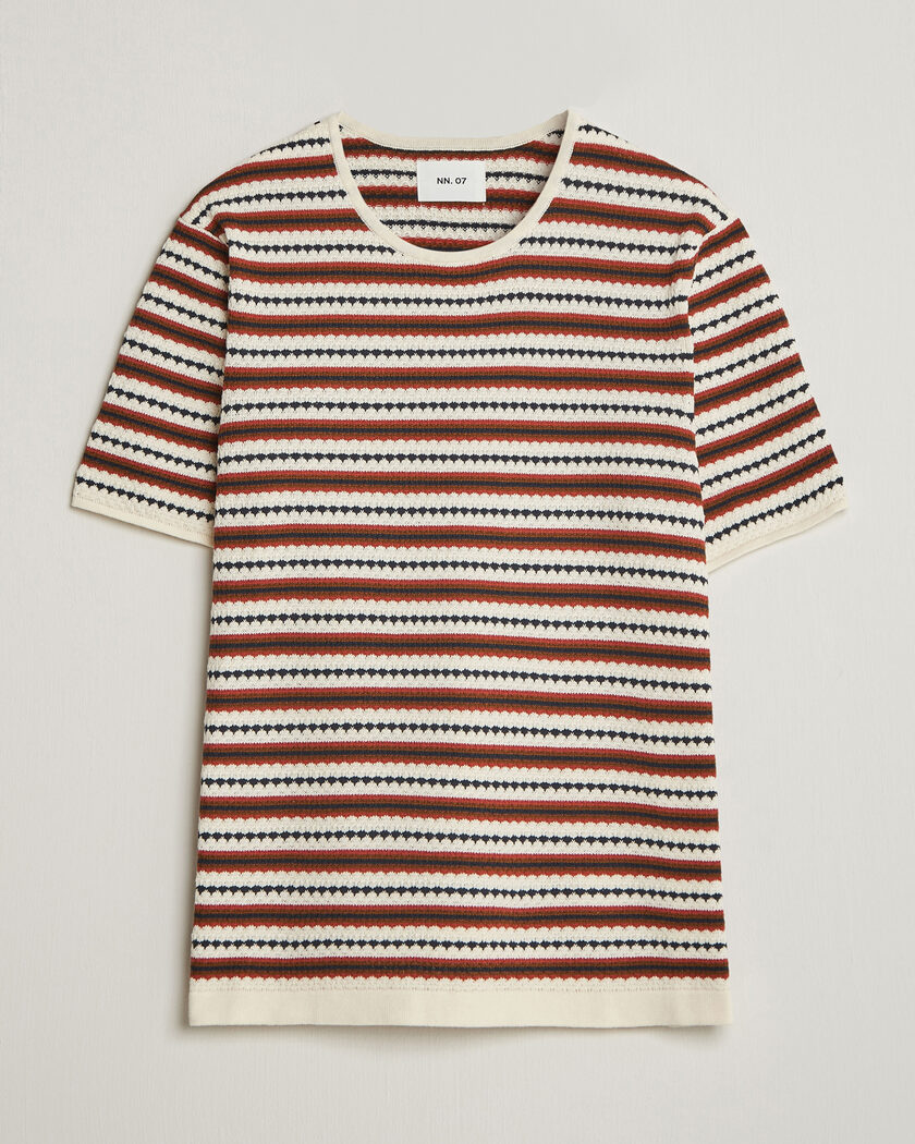 NN07 Bari Knitted Striped T-Shirt Multi – Mehrfarbig