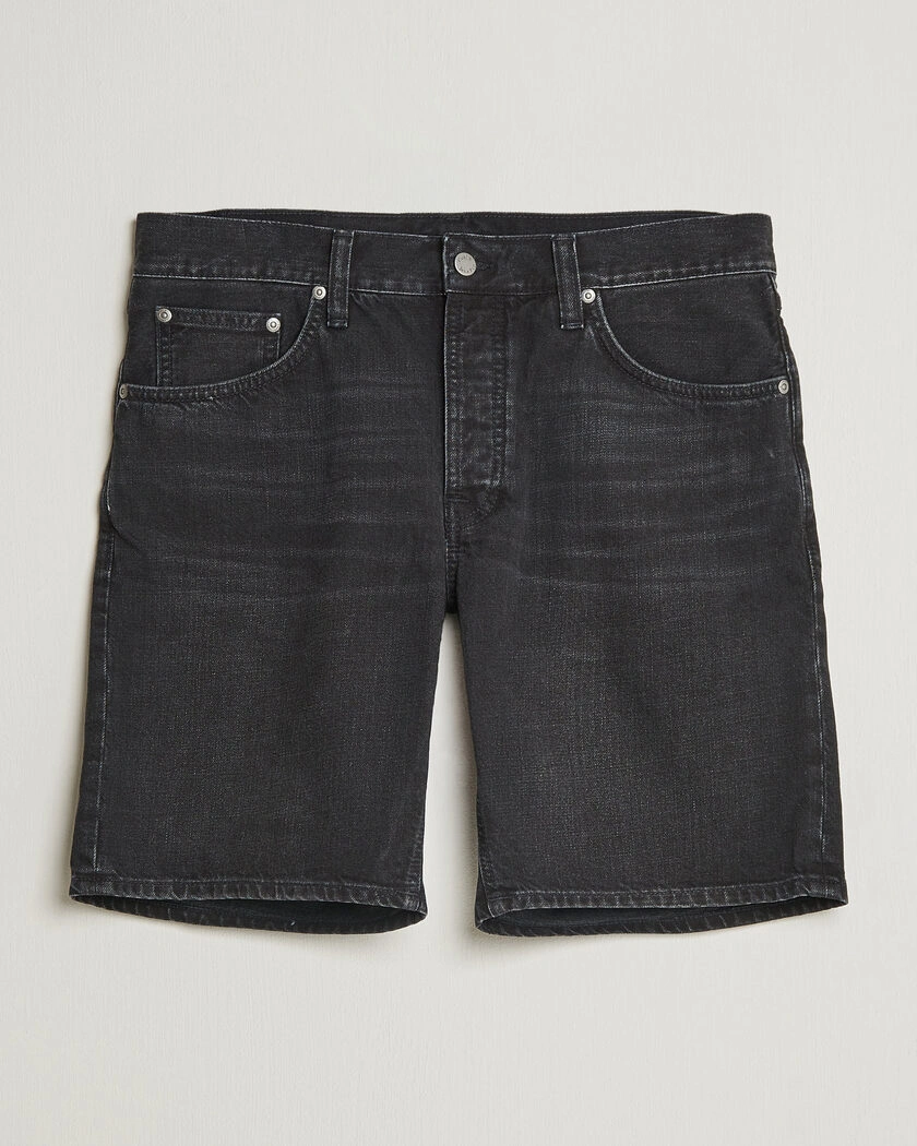 Nudie Jeans Seth Denim Shorts Dune Black – Schwarz