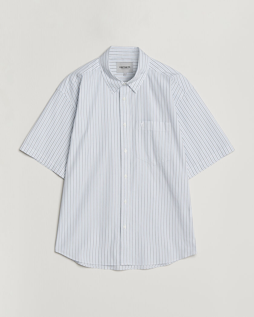 Carhartt WIP Short Sleeve Keene Cotton/Poplin Shirt White – Mehrfarbig