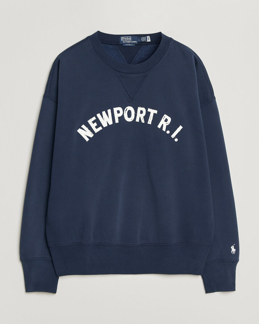 Polo Ralph Lauren RL Printed Sweatshirt Newport Navy – Blau