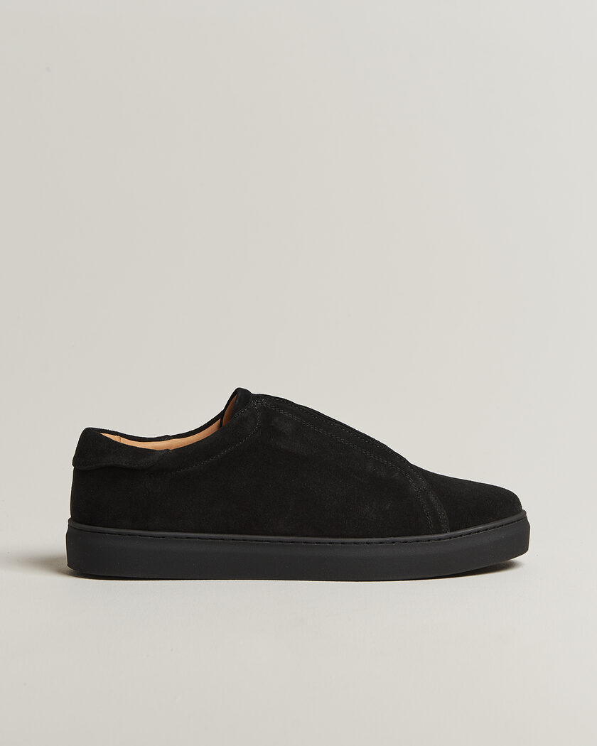 Myrqvist Alnö Monochrome II Sneakers Black Suede – Schwarz