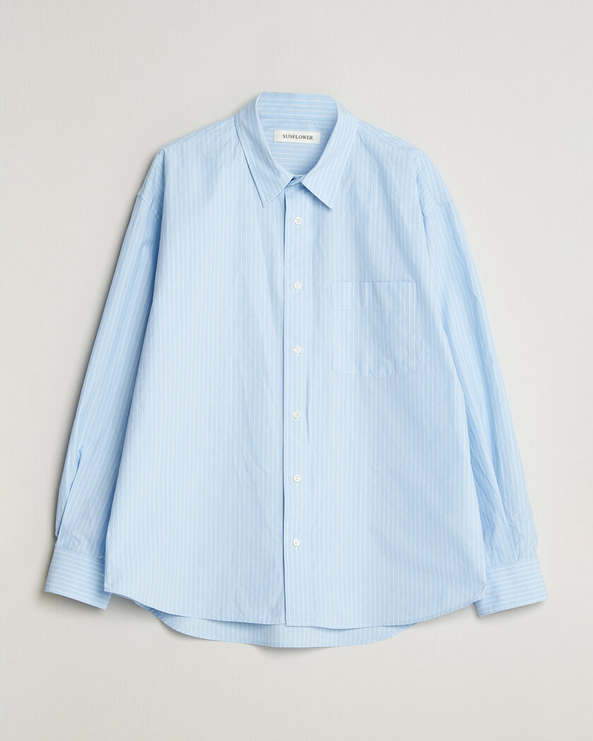 Sunflower New Base Shirt Light Blue Stripe – Blau