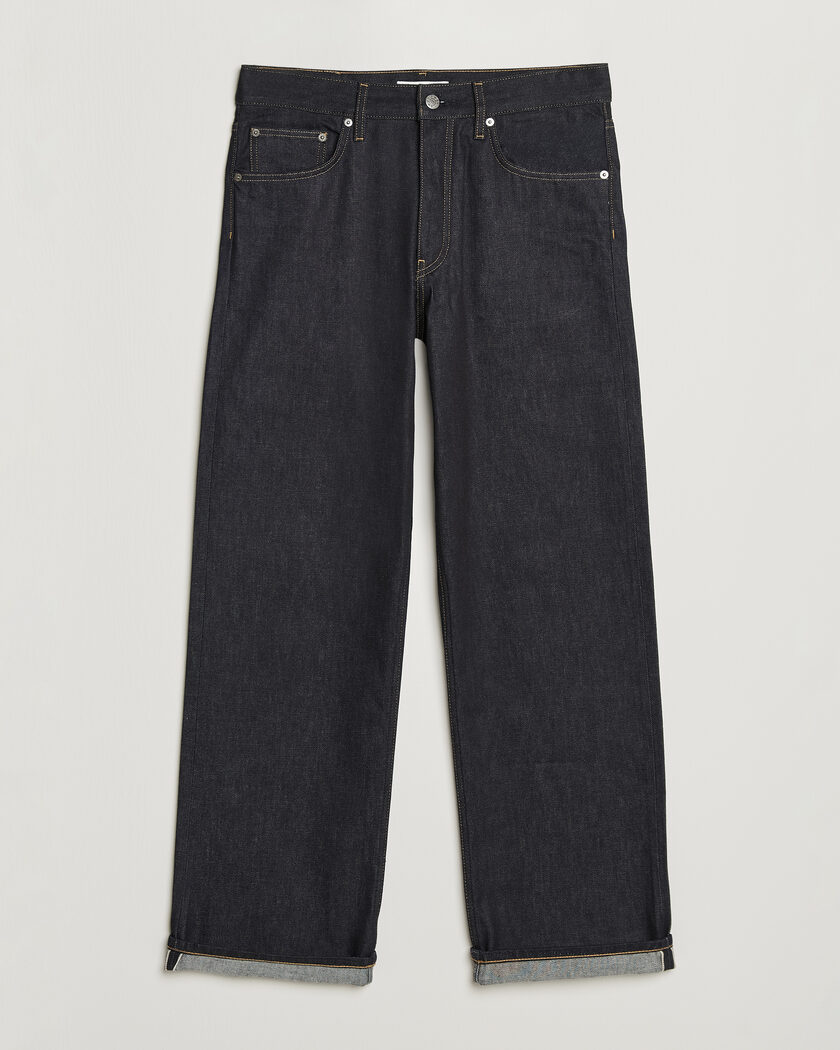 Sunflower Loose Selvedge Jeans Raw Indigo – Blau