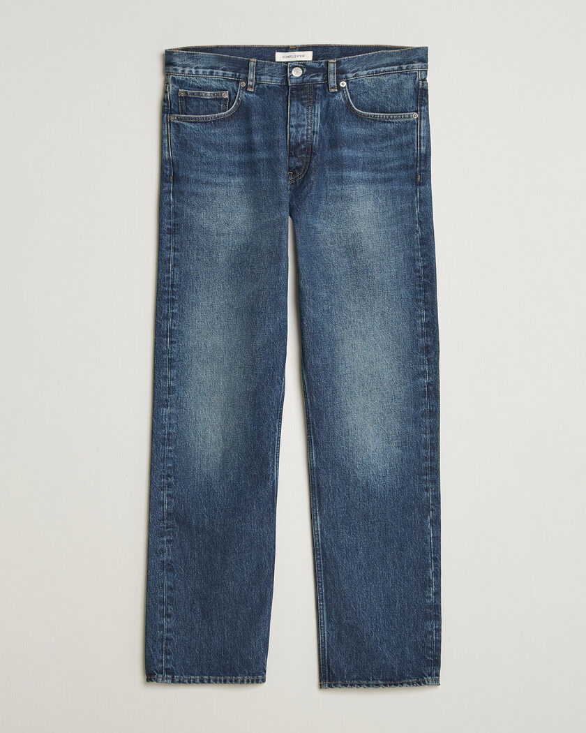 Sunflower New Standard Jeans Dark Blue Worn – Blau