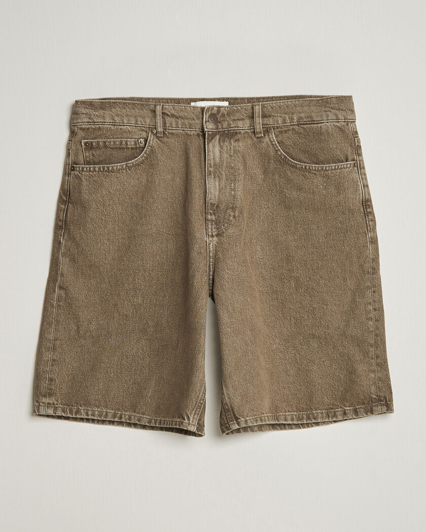 LES DEUX Denim Shorts Light Brown – Braun