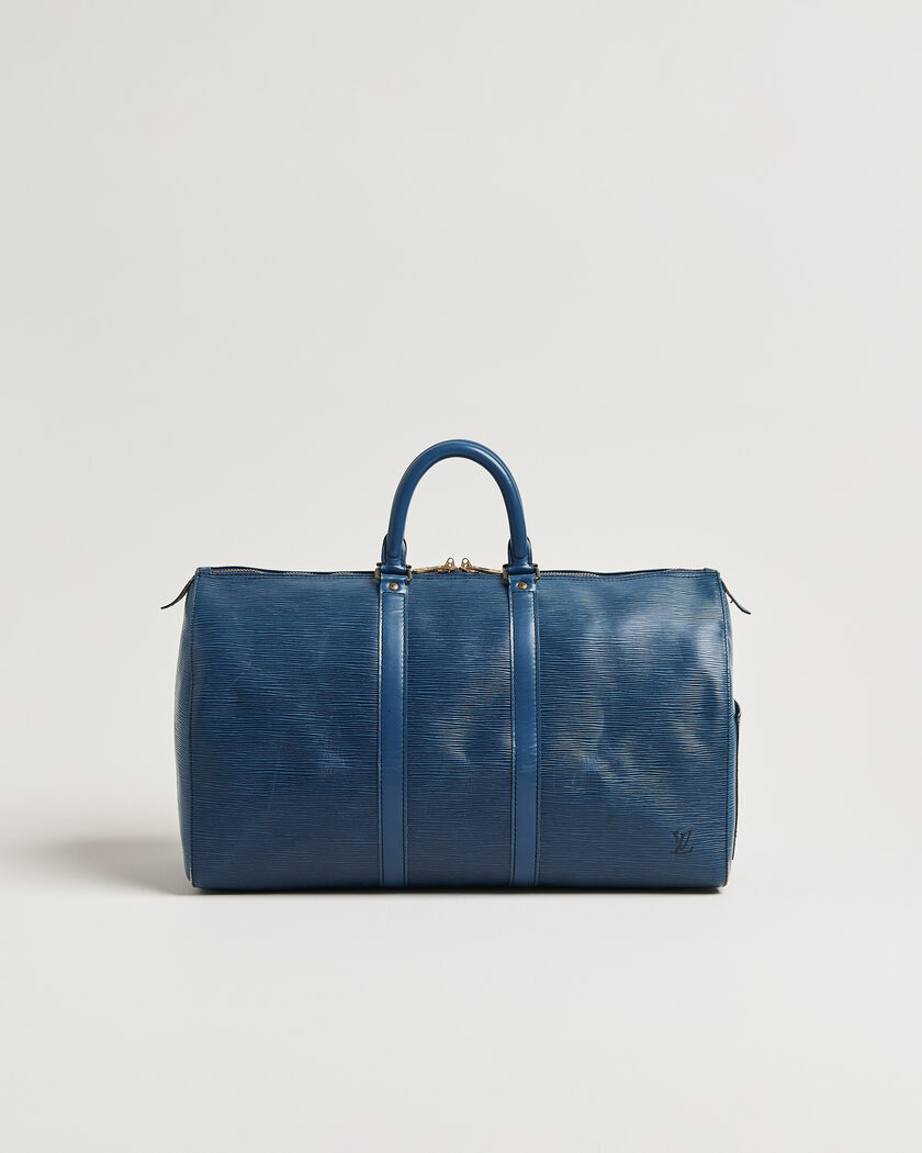  Louis Vuitton Pre-Owned Keepall 45 Epi Leather Blue – Blau