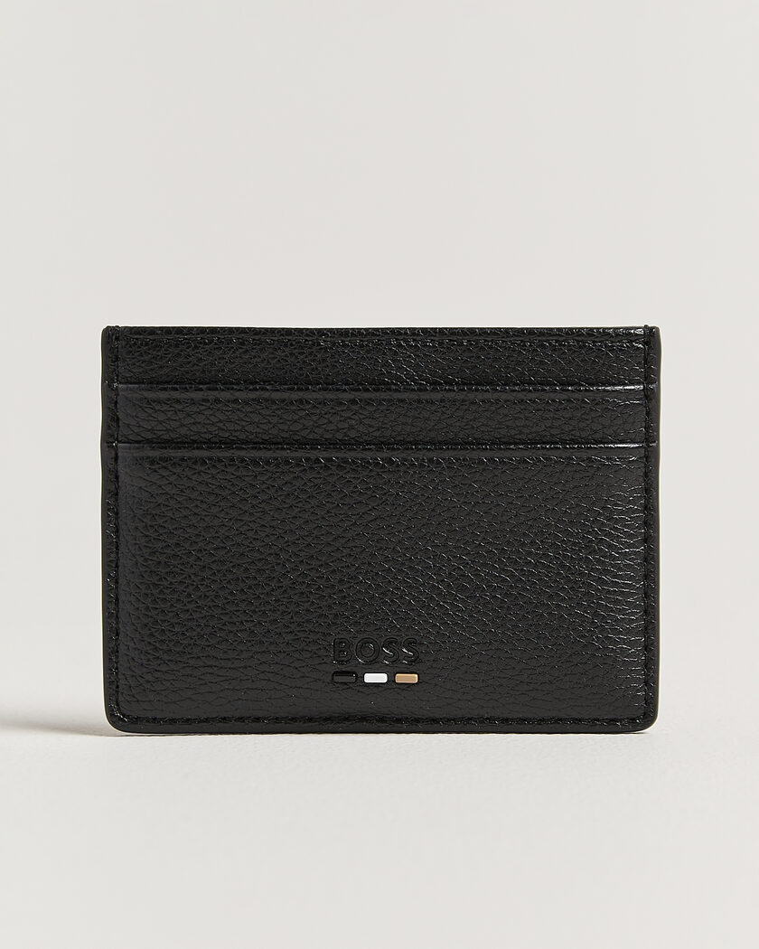 BOSS BLACK Ray Leather Card Holder Black – Schwarz