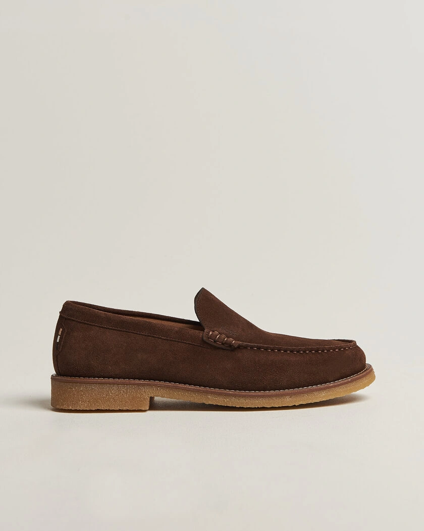 BOSS BLACK Kope Suede Moccasin Dark Brown – Braun