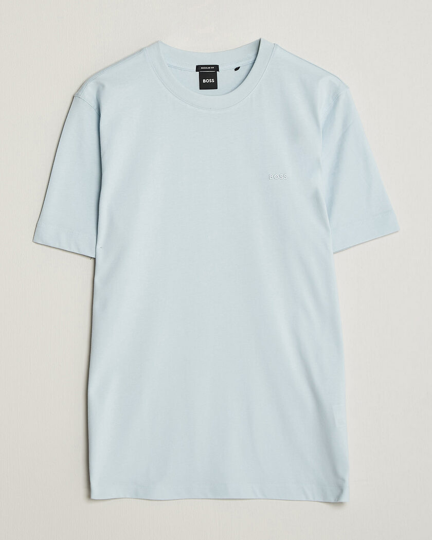 BOSS BLACK Thompson Crew Neck T-Shirt Open Blue – Blau