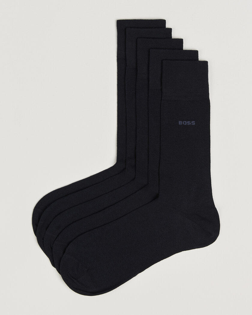 BOSS BLACK 5-Pack RS Uni Socks Dark Blue – Blau