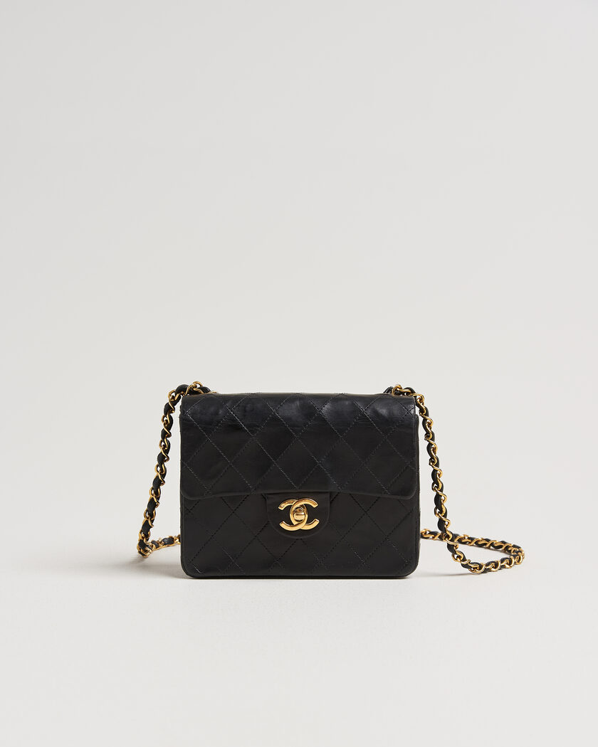 Chanel Pre-Owned Classic Mini Single Flap Square Bag Black – Schwarz