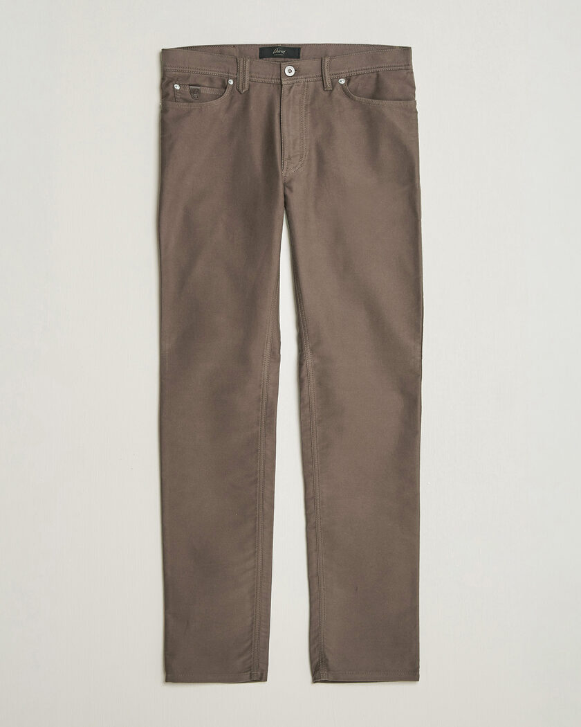 Brioni 5-Pocket Moleskine Pants Grey – Grau