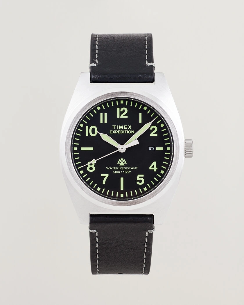 Timex Expedition North Capstone Leather Strap 39mm Black Dial – Schwarz