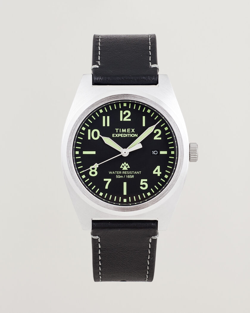 Timex Expedition North Capstone Leather Strap 39mm Black Dial – Schwarz